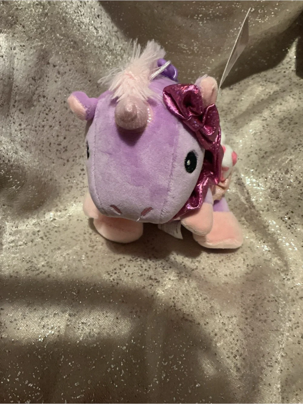 Purple Plush Unicorn Hair Accessory